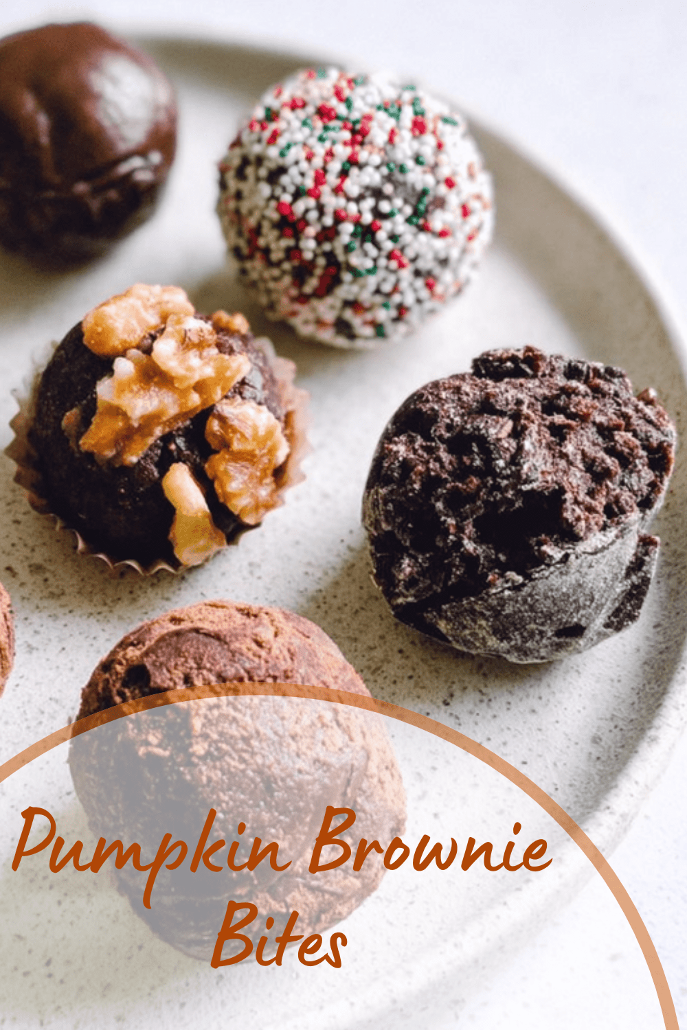 Pumpkin Brownie Bites