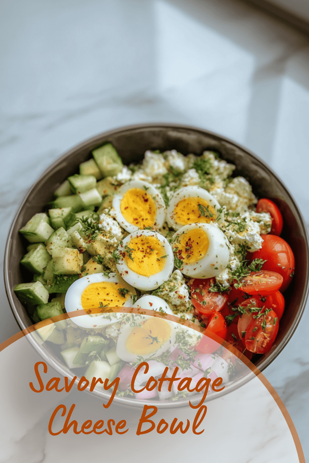 Savory Cottage Cheese Bowl