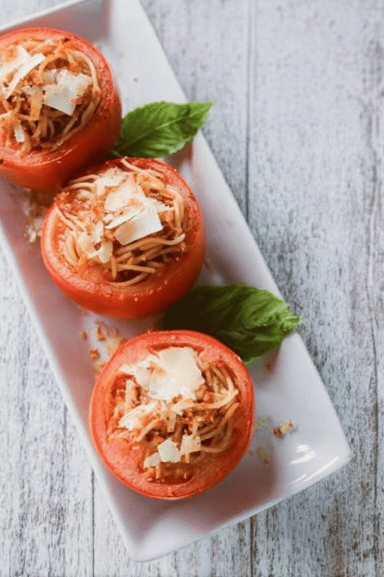 Spaghetti Stuffed Heirloom Tomatoes 71.Png