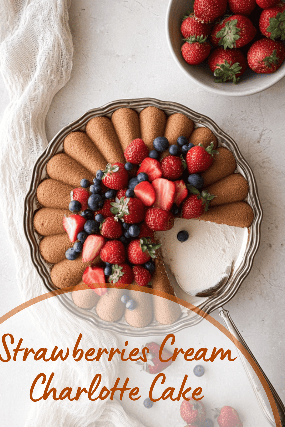 Charlotte Aux Fraises Recipe Classic French Strawberry Cake Made Easy 7 Strawberries Cream Charlotte Cake
