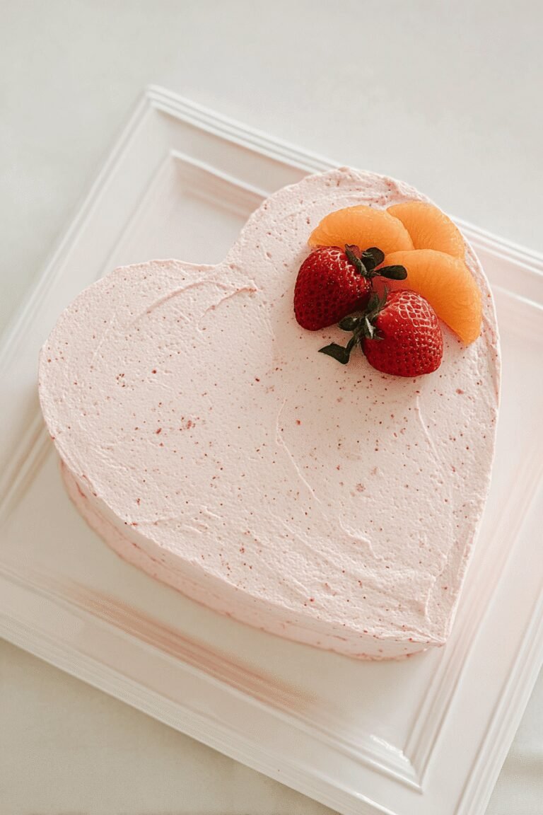 Strawberry Orange Heart Cake 81.Png