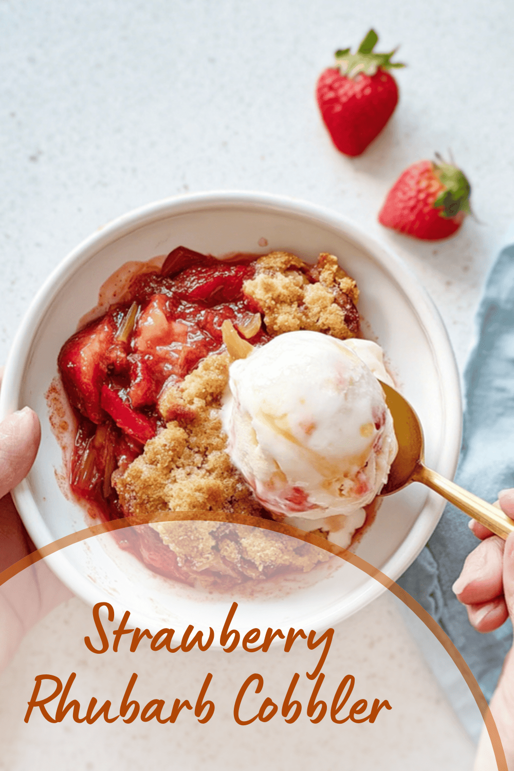 Strawberry Rhubarb Cobbler
