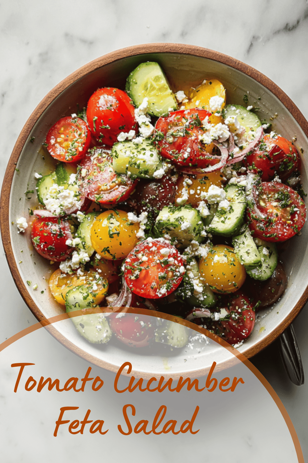Tomato Cucumber Feta Salad