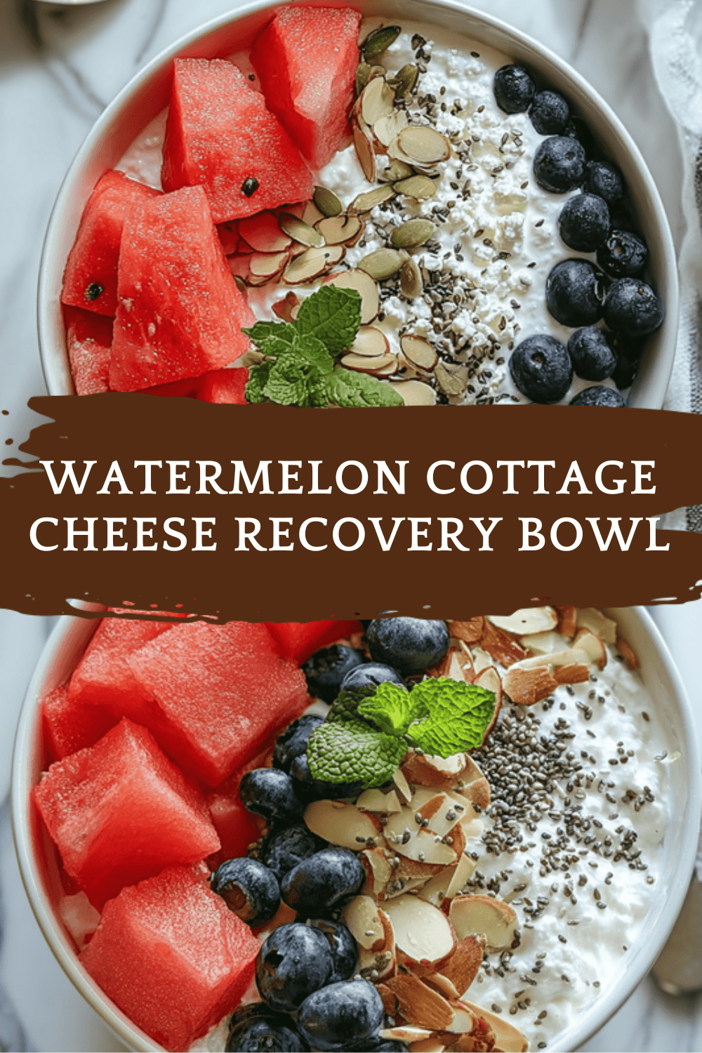 Watermelon Cottage Cheese Recovery Bowl