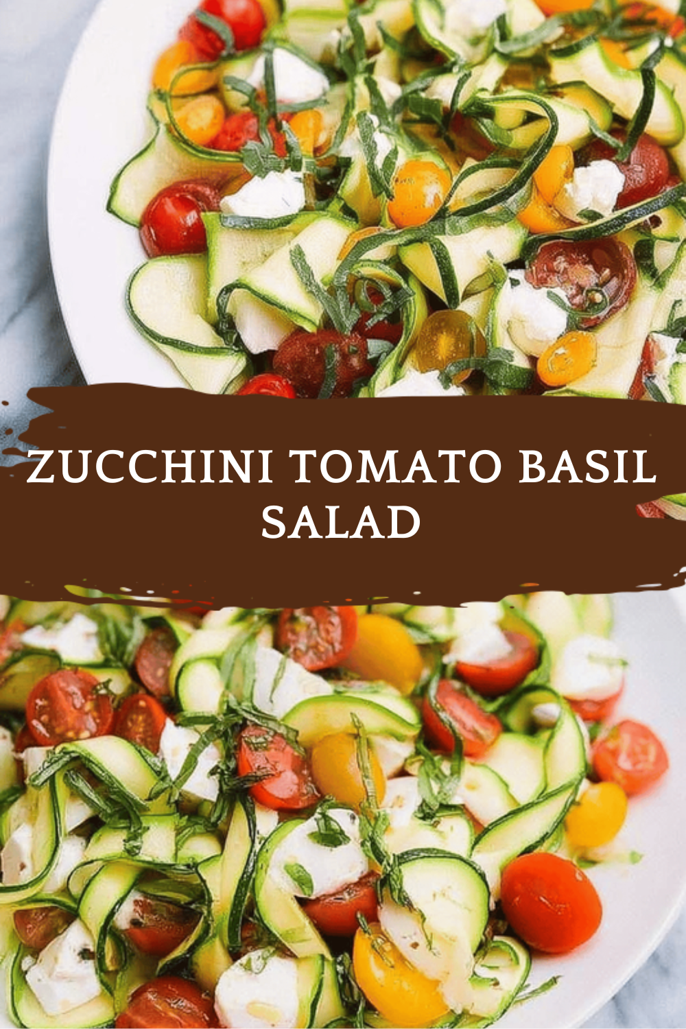 Fresh Zucchini Tomato Salad With Herbs And Light Dressing 6 Zucchini Tomato Basil Salad