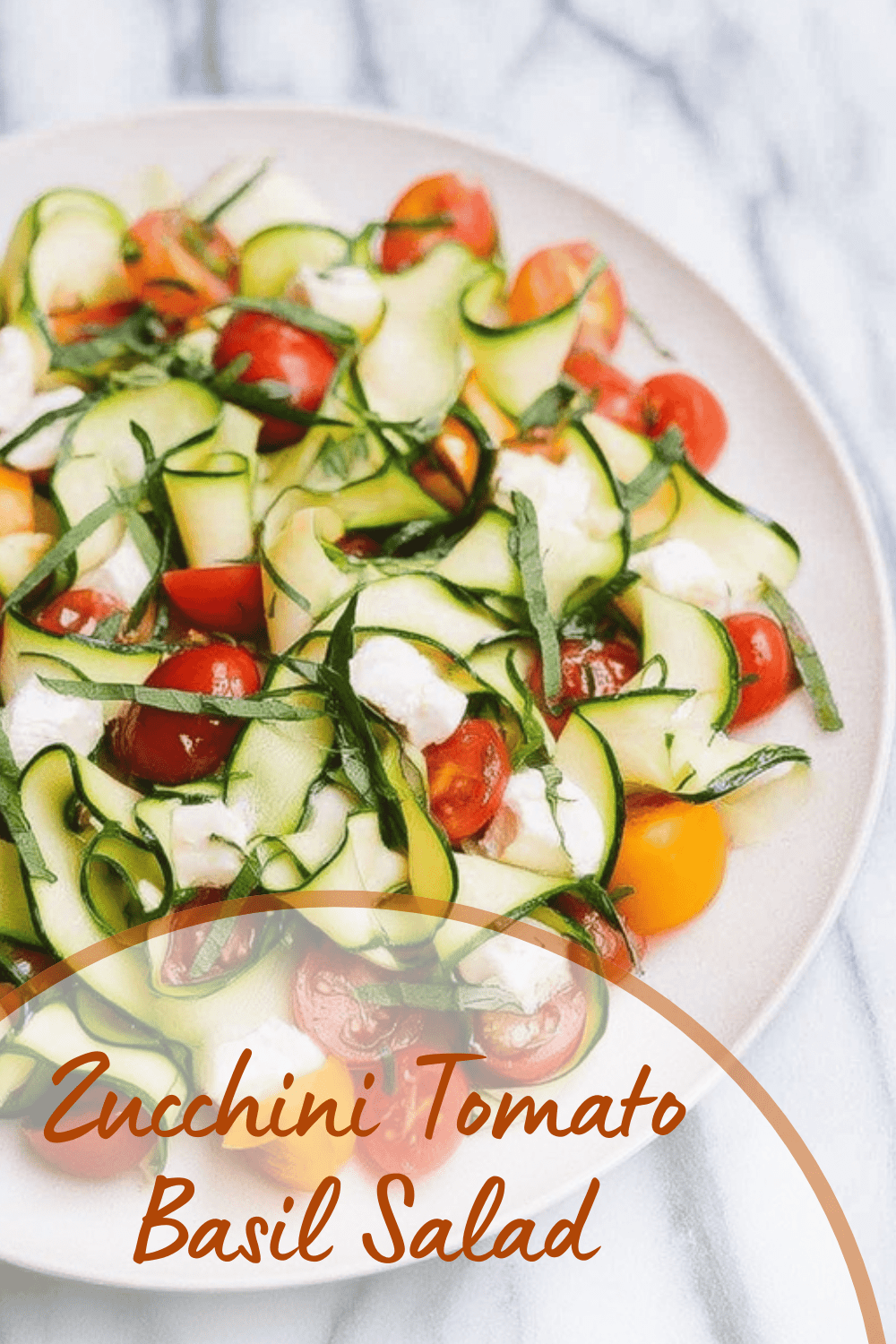 Fresh Zucchini Tomato Salad With Herbs And Light Dressing 7 Zucchini Tomato Basil Salad