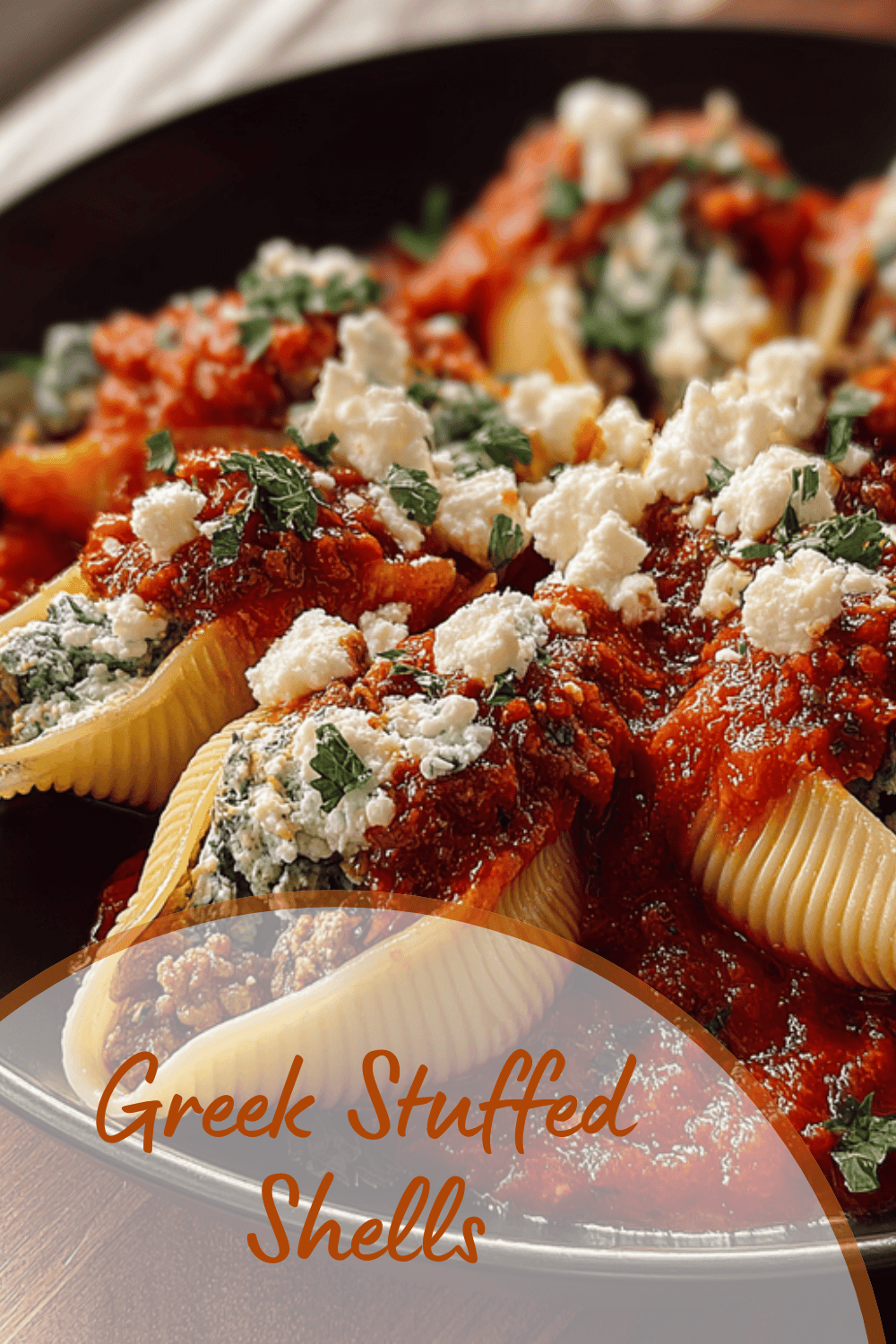 Spanakopita Stuffed Shells Recipe With Spinach And Feta Filling 7 Greek Stuffed Shells