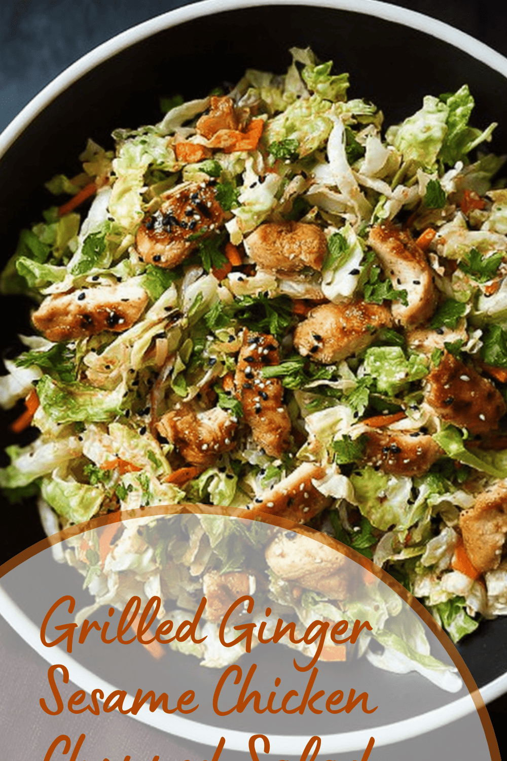 Grilled Ginger Sesame Chicken Chopped Salad