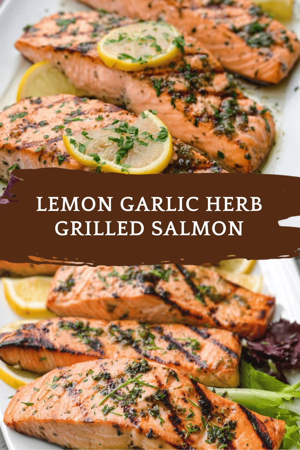 Lemon Garlic Herb Grilled Salmon