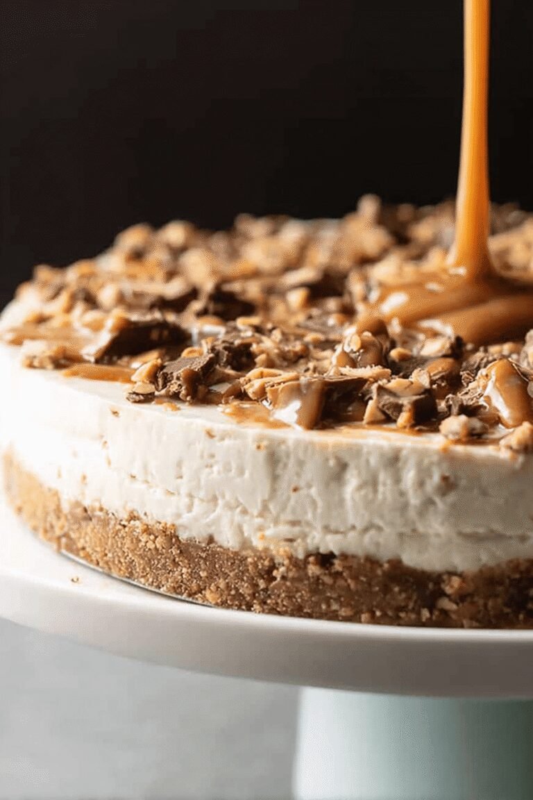 No Bake Snickers Cheesecake 74.Png