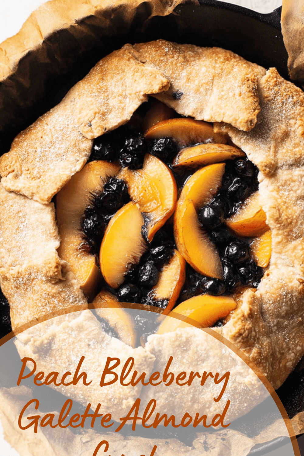 Peach Blueberry Galette Almond Crust