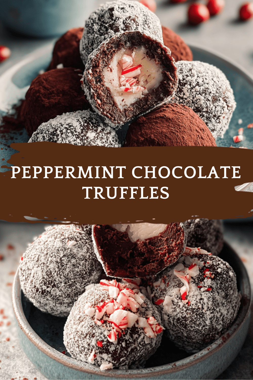 Peppermint Chocolate Truffles