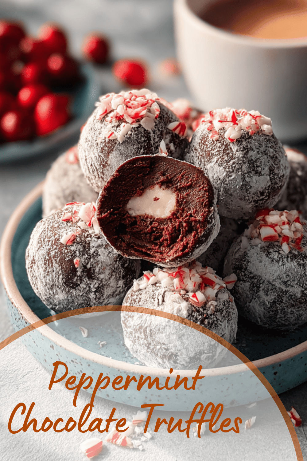 Peppermint Chocolate Truffles