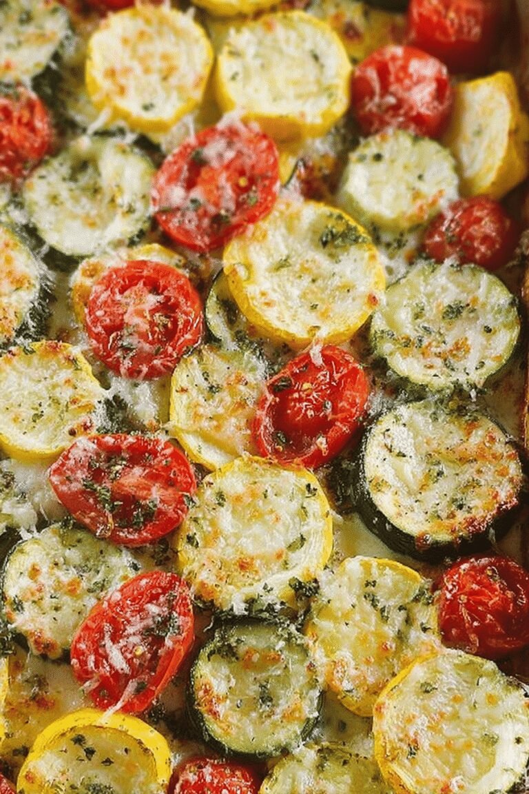 Roasted Garlic Parmesan Zucchini Squash And Tomatoes 4.Png
