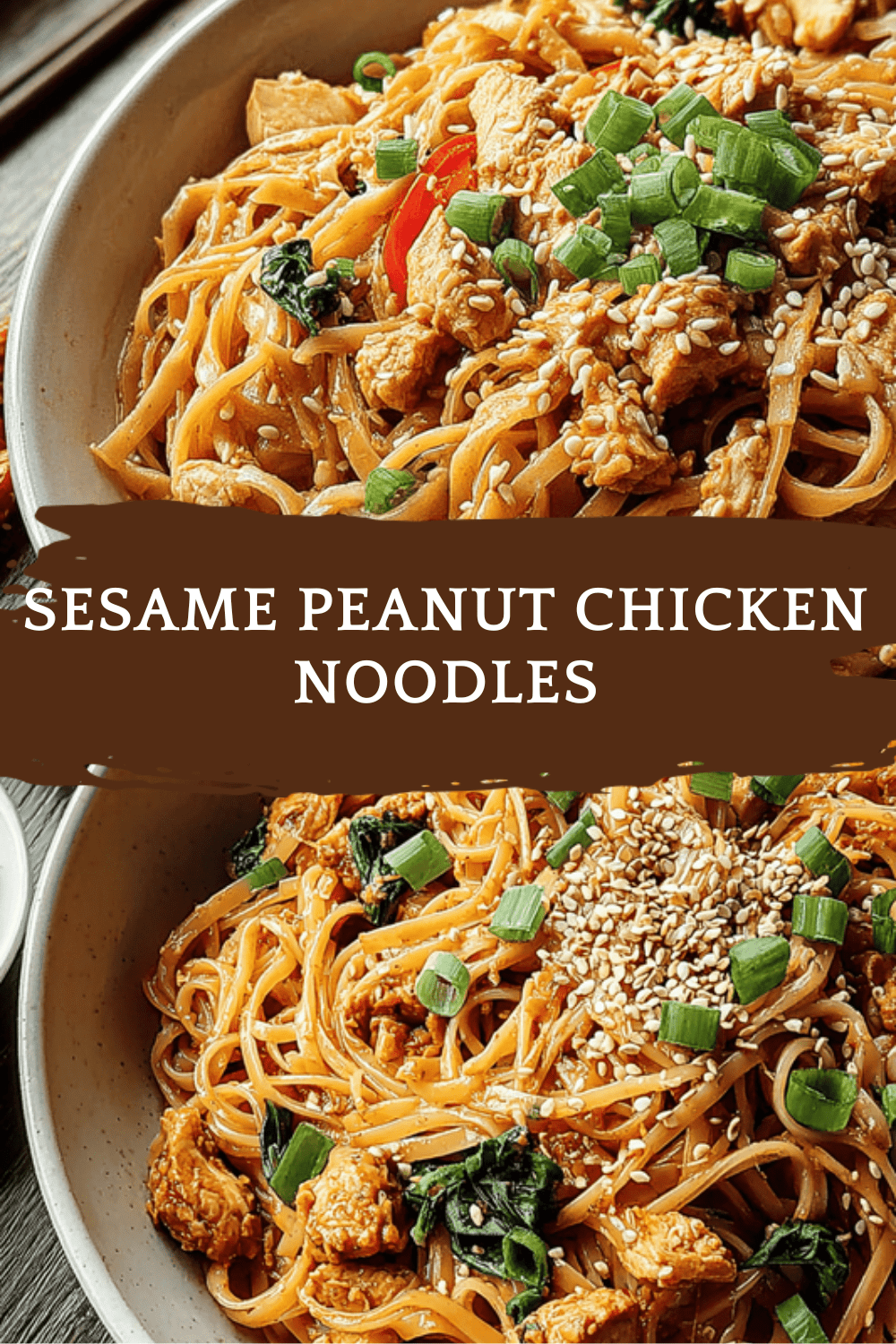 Sesame Peanut Chicken Noodles