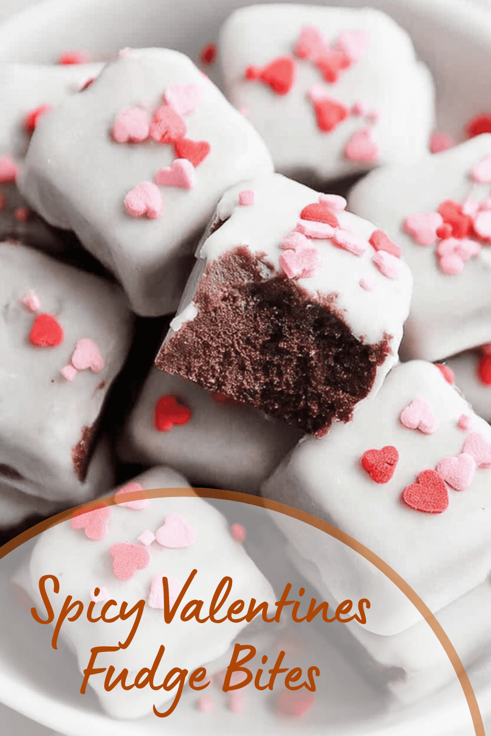Spicy Valentines Fudge Bites