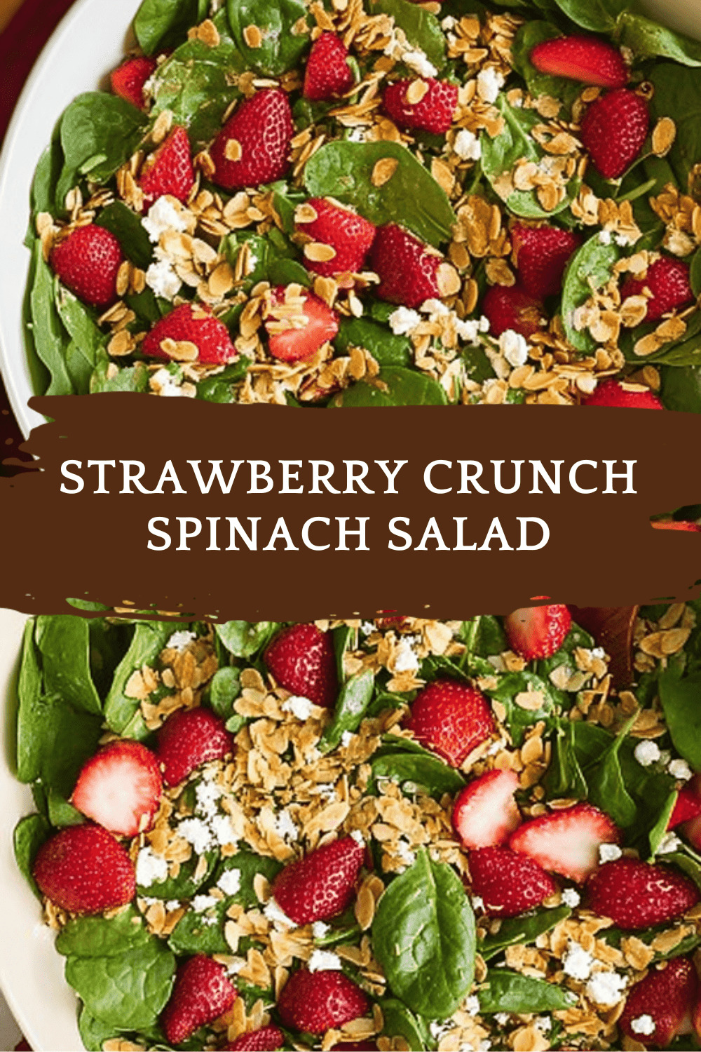 Strawberry Crunch Spinach Salad