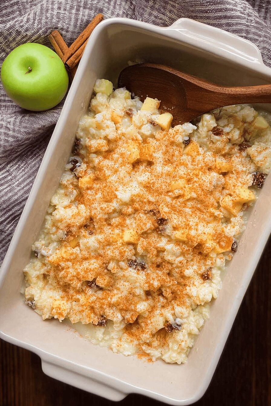Apple Rice Pudding