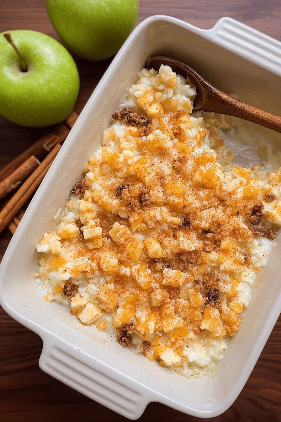 Apple Rice Pudding Recipe With Warm Spices And Creamy Texture
