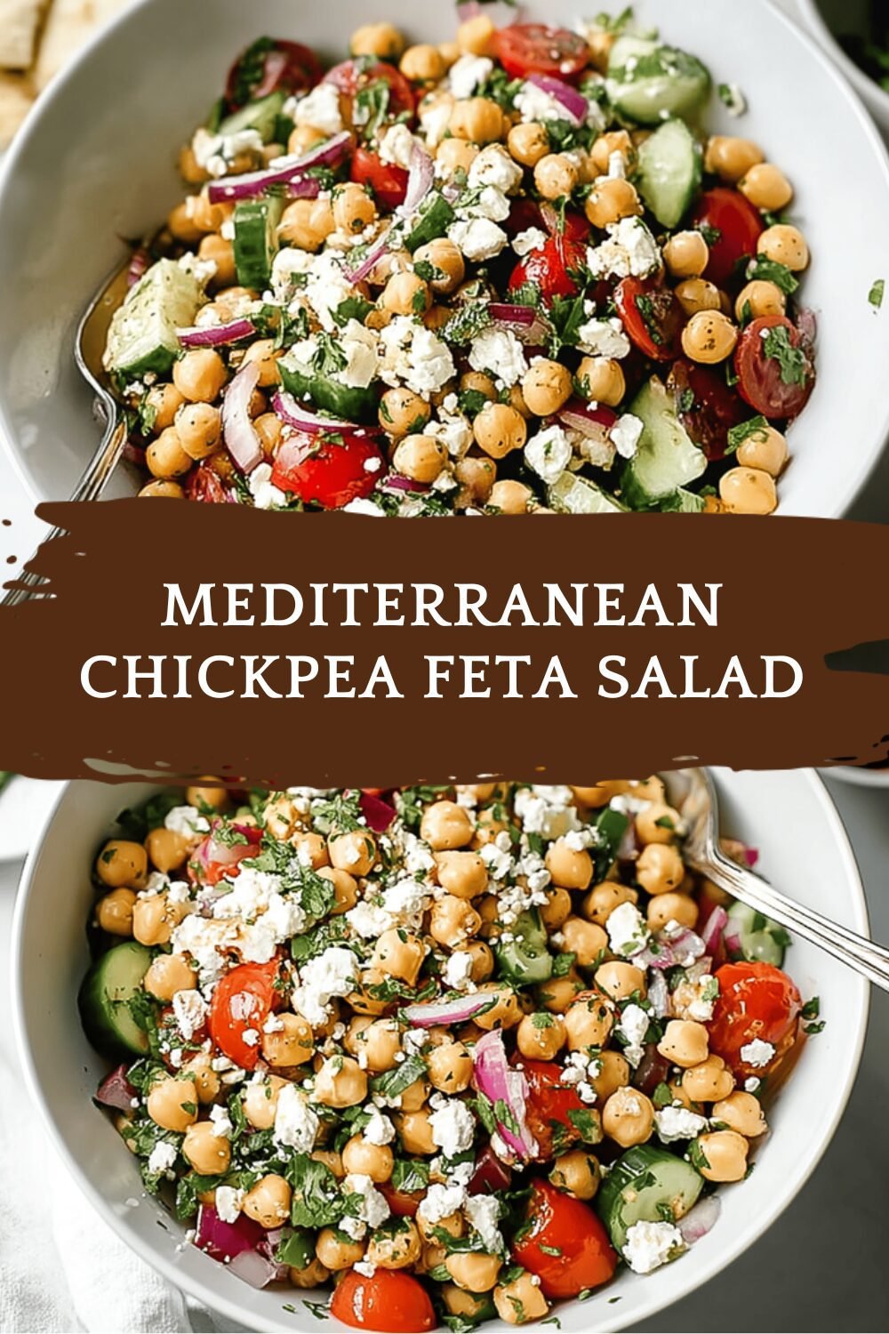 Mediterranean Chickpea Feta Salad