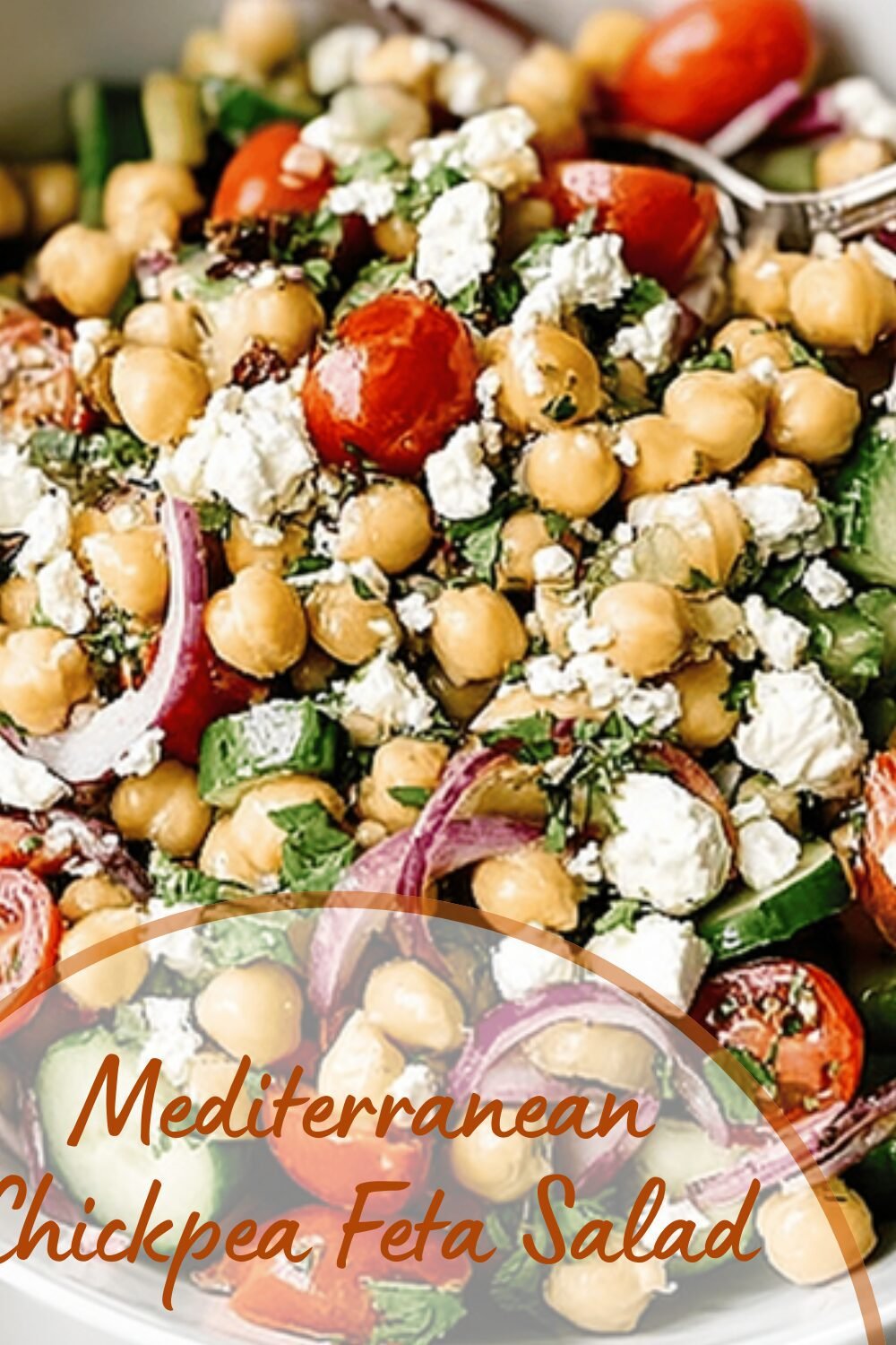 Mediterranean Chickpea Feta Salad