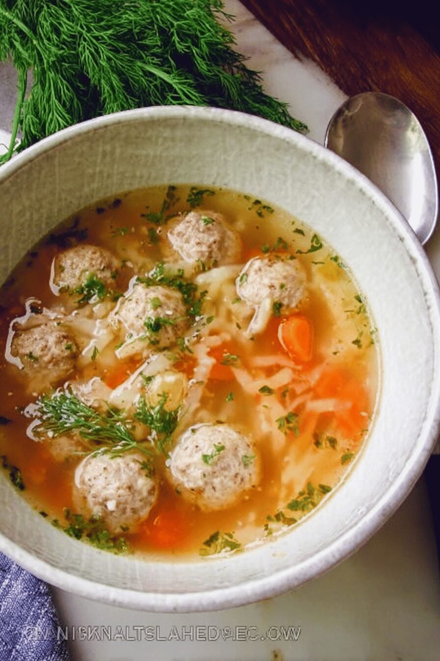 Moms Meatball Soup Recipe
