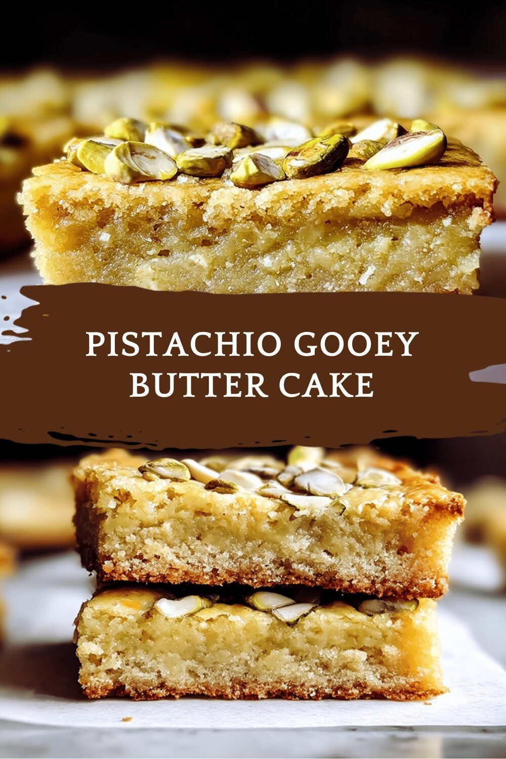 Pistachio Gooey Butter Cake