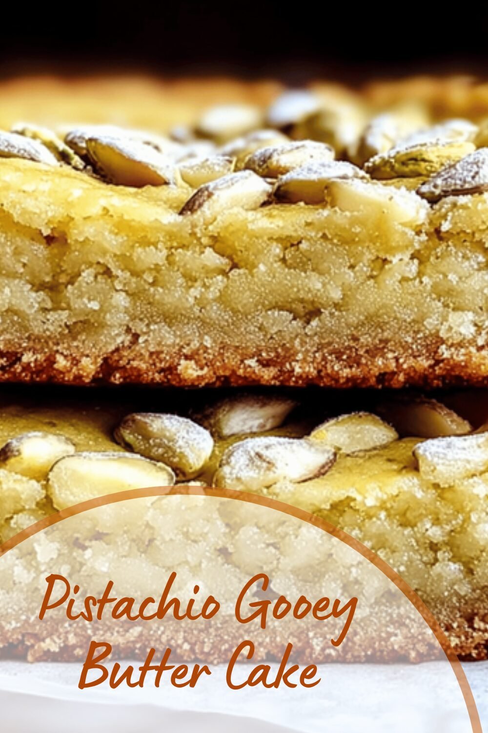 Pistachio Gooey Butter Cake