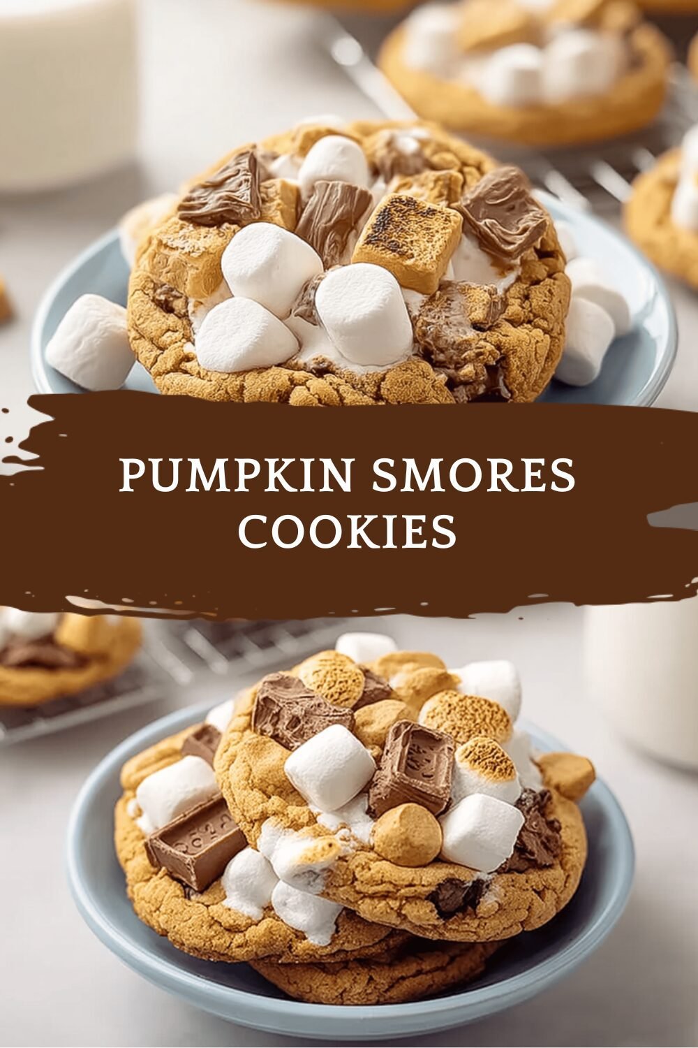 Pumpkin Smores Cookies