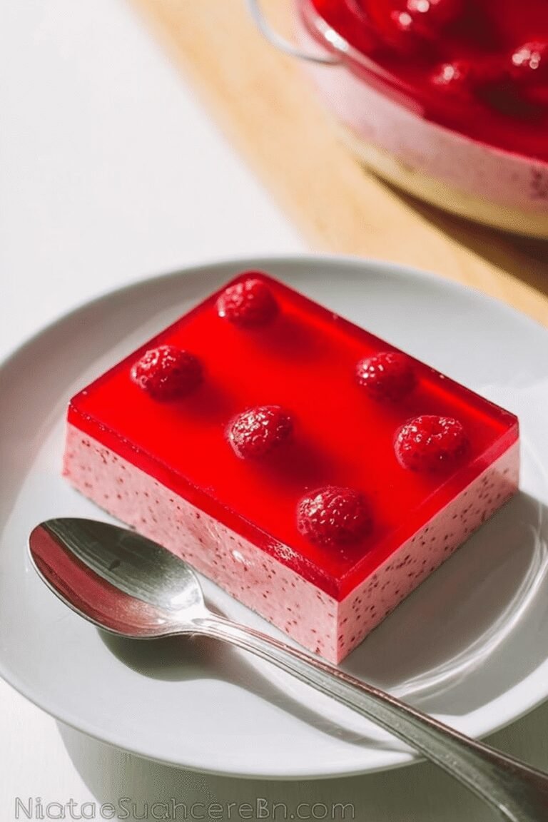 Raspberry Jello Cake 14.Png