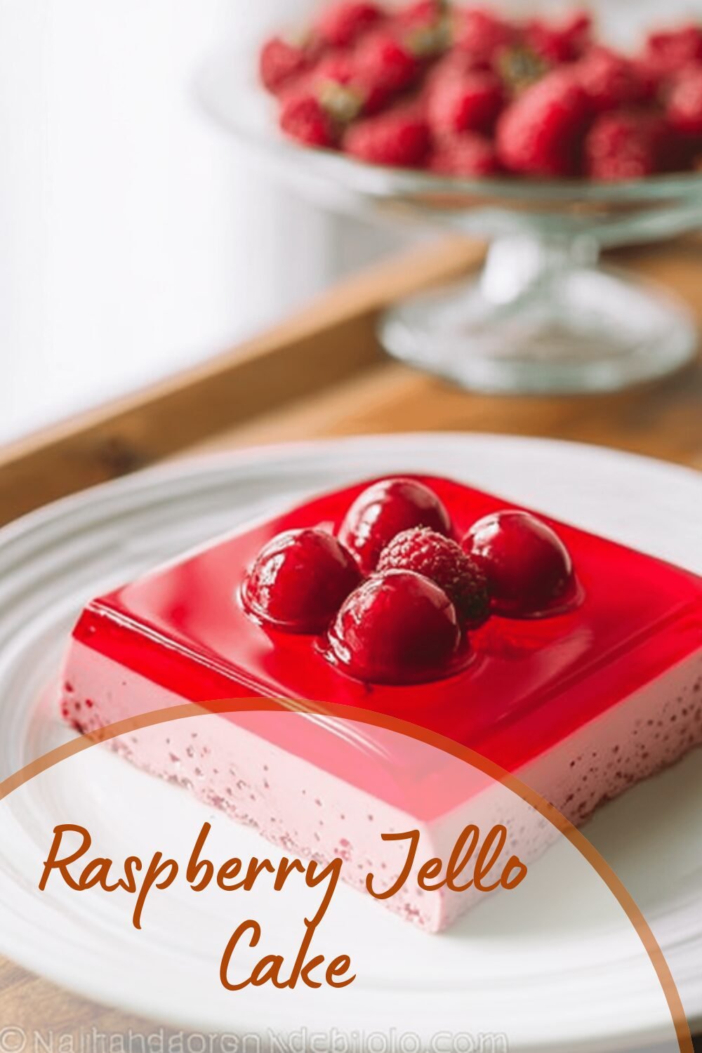 Raspberry Jello Cake