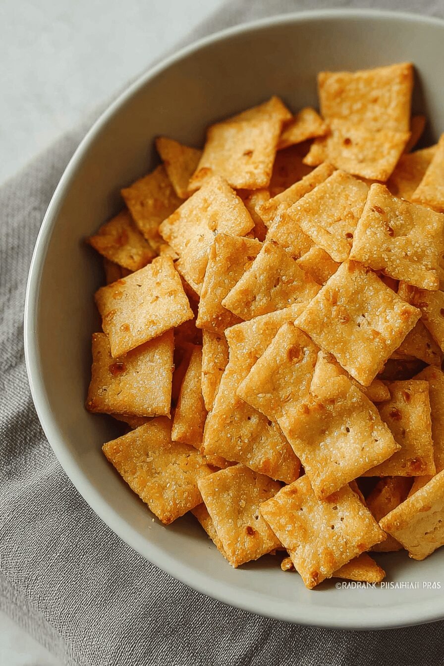 Sourdough Cheese Crackers