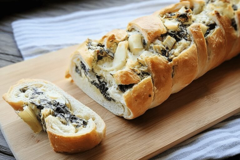 Spinach And Artichoke Stuffed Bread 76.Png