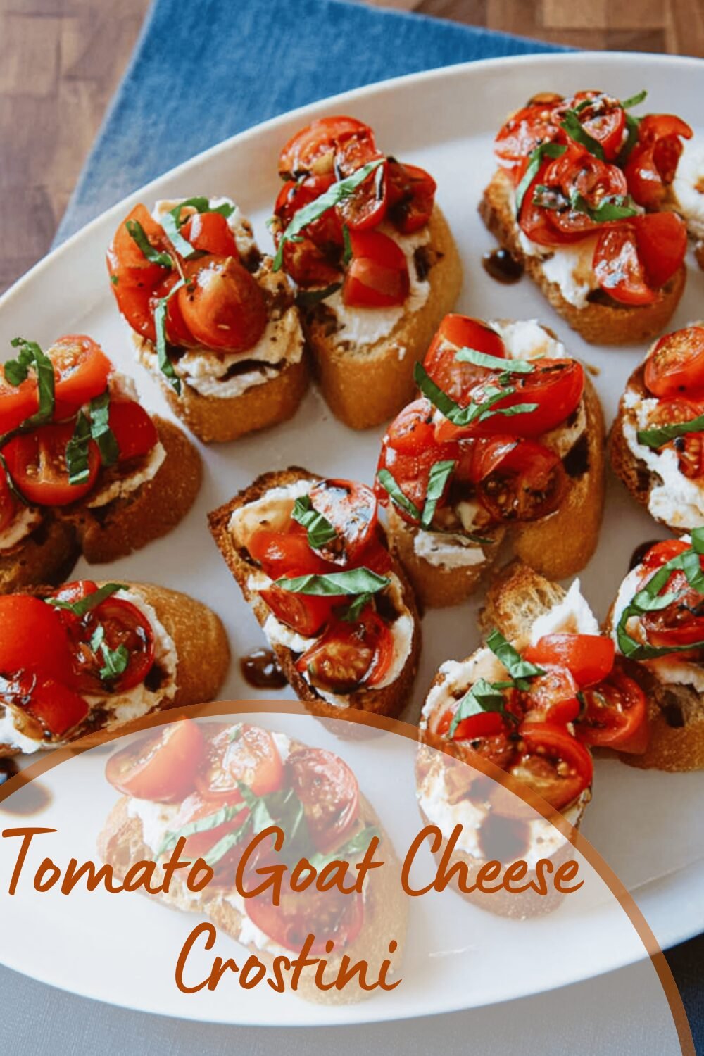 Tomato Goat Cheese Crostini
