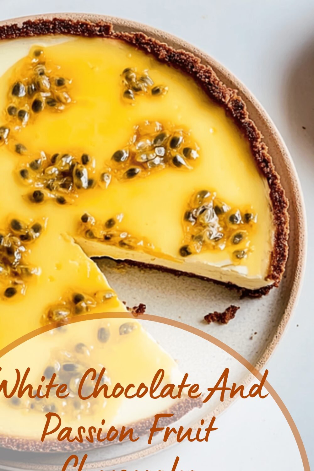 White Chocolate And Passion Fruit Cheesecake