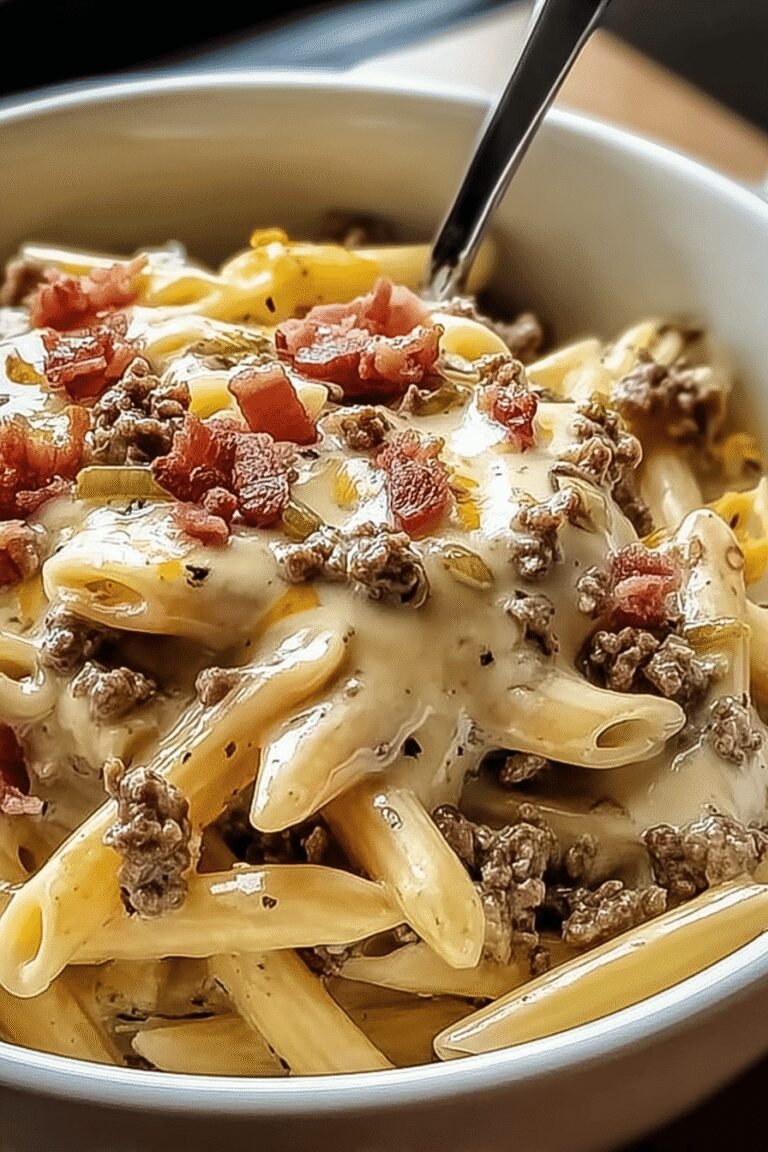 Bacon Cheeseburger Alfredo Pasta 91.Png