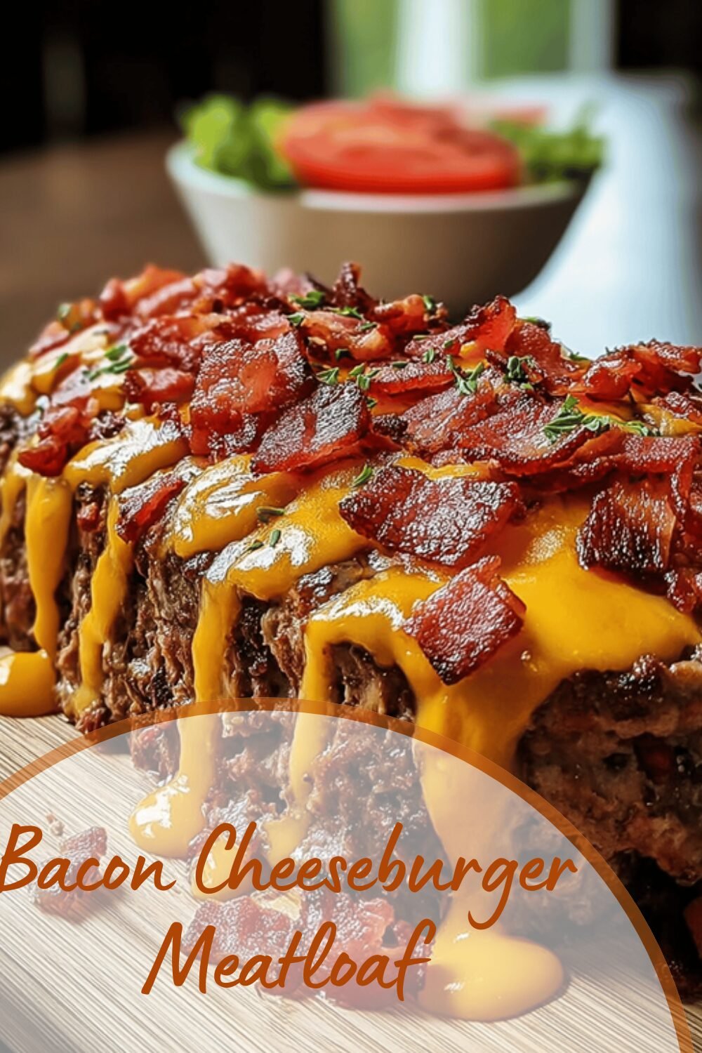 Bacon Cheeseburger Meatloaf Recipe With Savory Cheese And Crispy Bacon 7 Bacon Cheeseburger Meatloaf