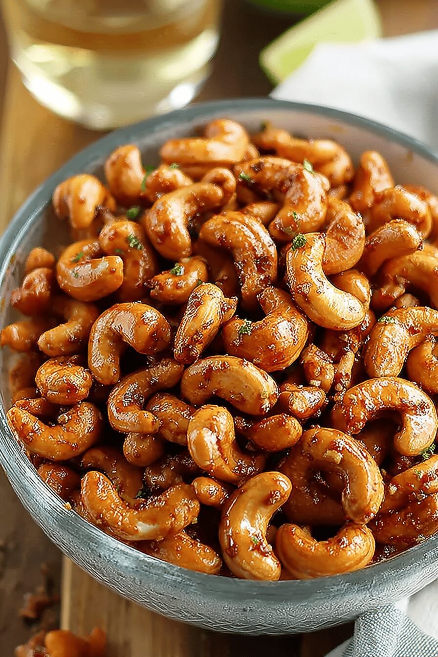 Candied Cashews Lime Chipotle
