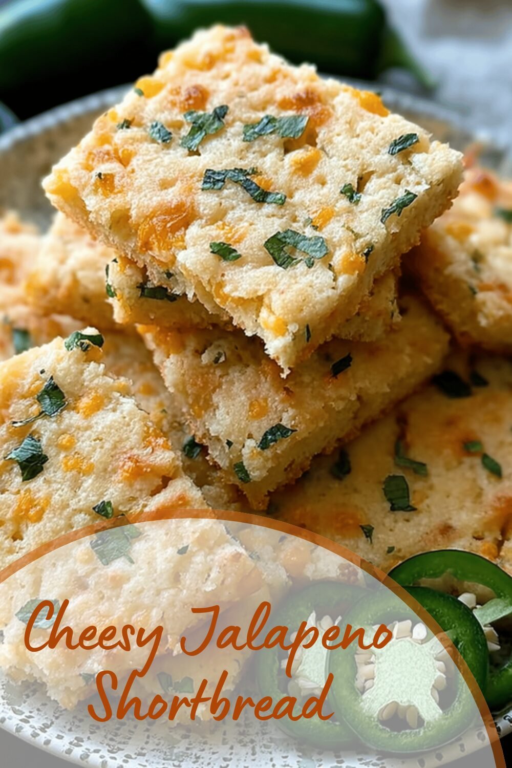 Cheesy Jalapeno Shortbread