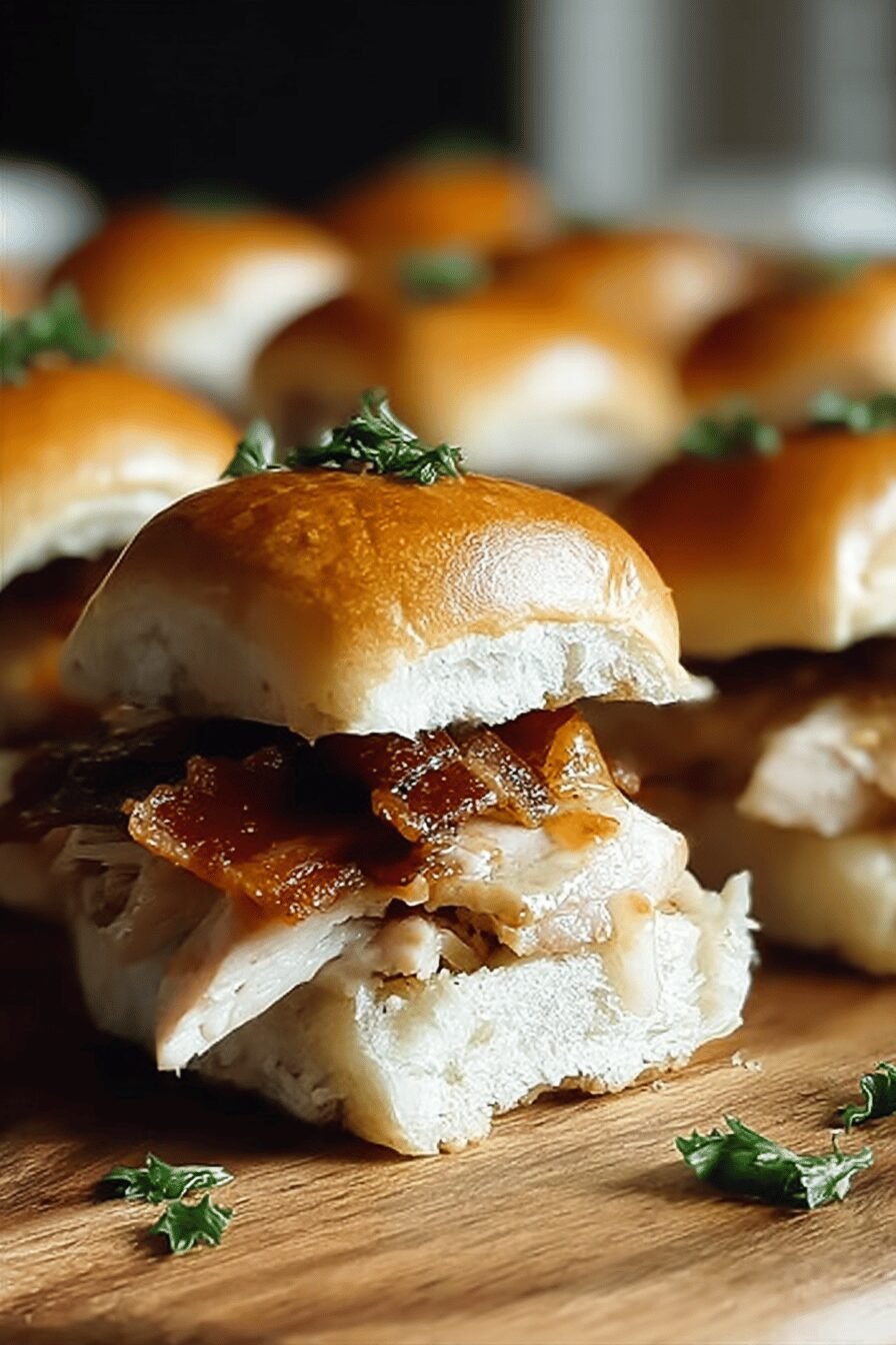 Chicken Bacon Ranch Sliders