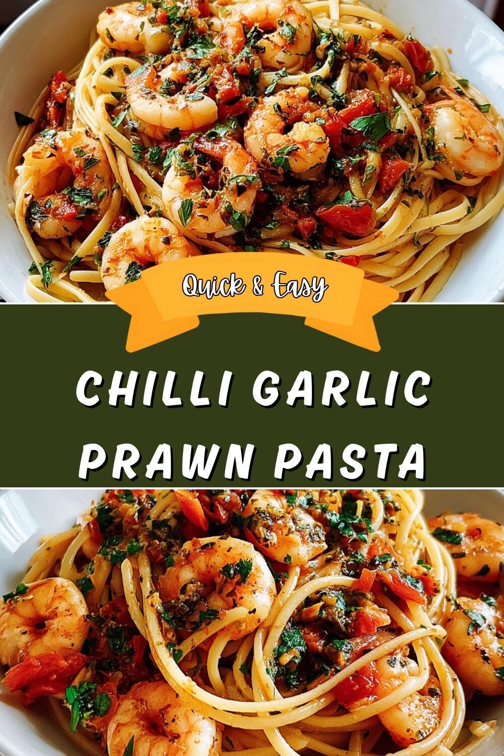 Chilli Garlic Prawn Pasta
