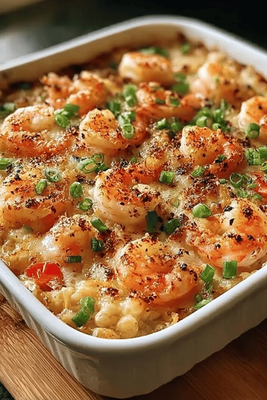 Crab And Shrimp Casserole Recipe With Creamy Cheese And Herbs 6 Crab Shrimp Casserole