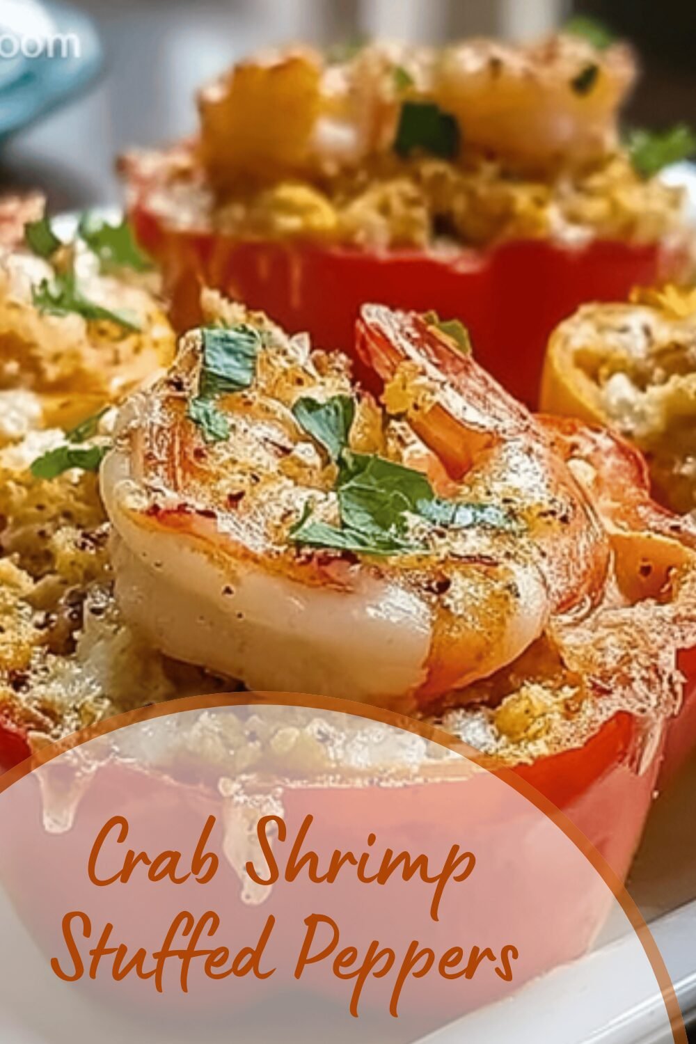 Crab Shrimp Stuffed Peppers
