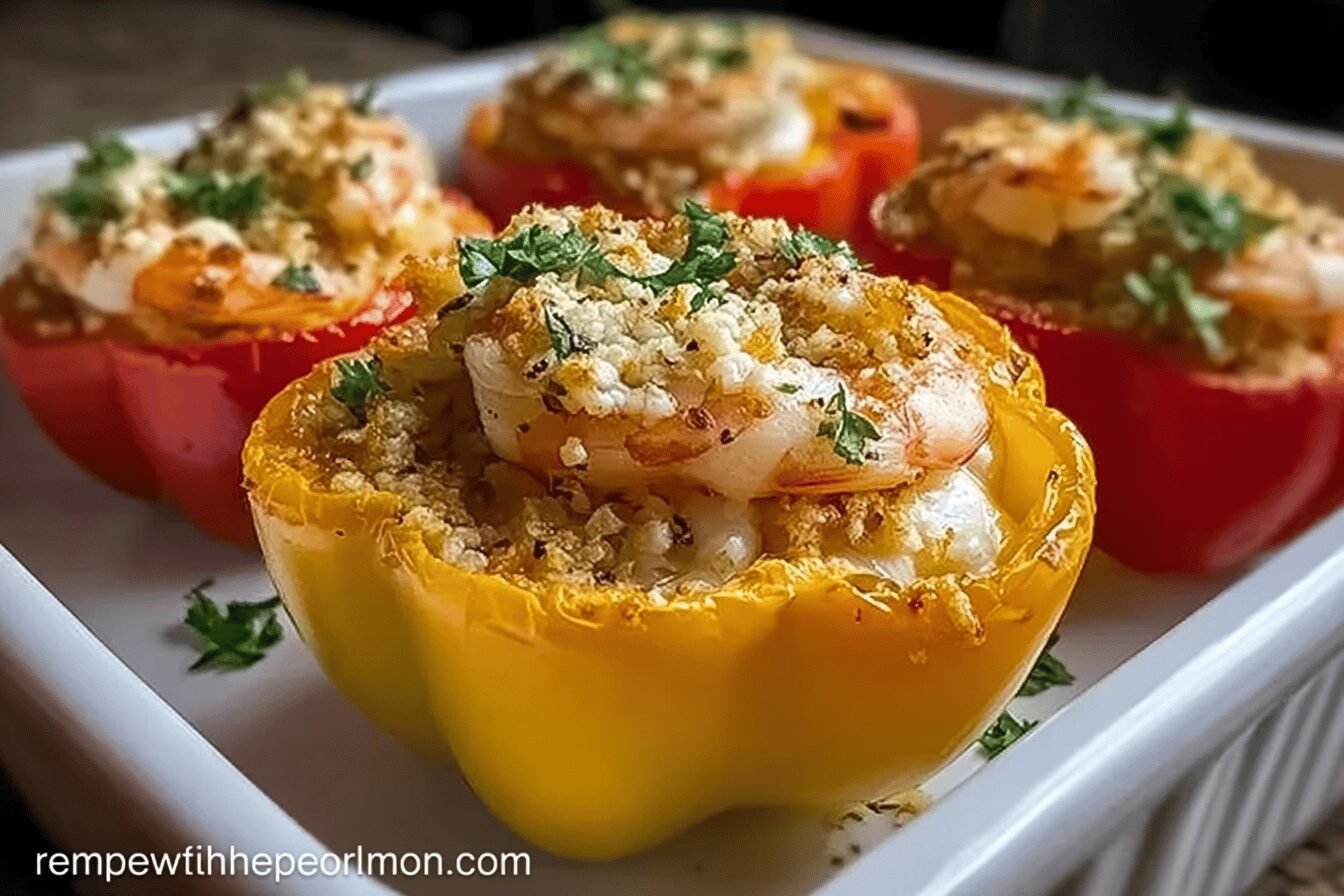 Crab Shrimp Stuffed Peppers