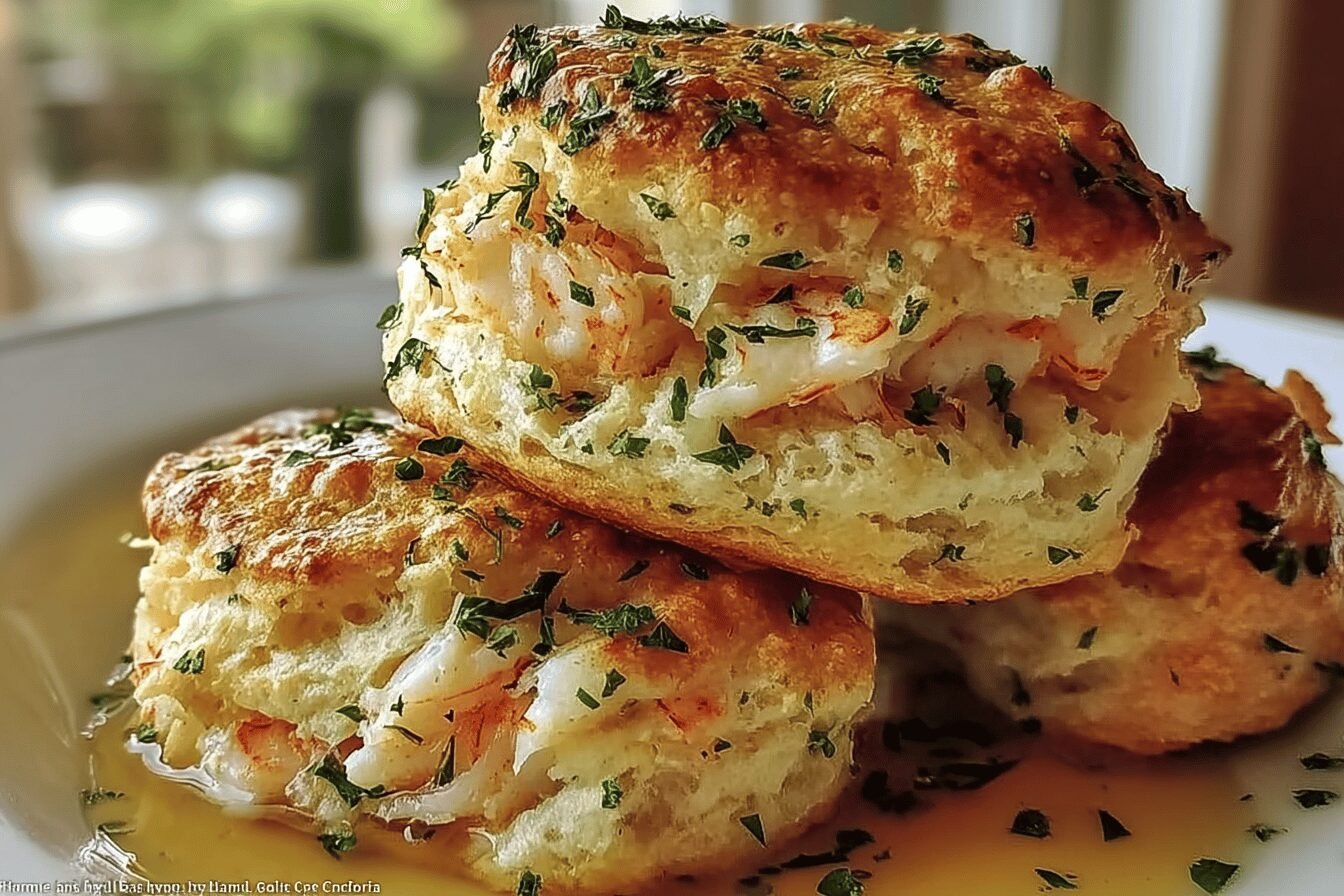 Crab Stuffed Cheddar Bay Biscuits