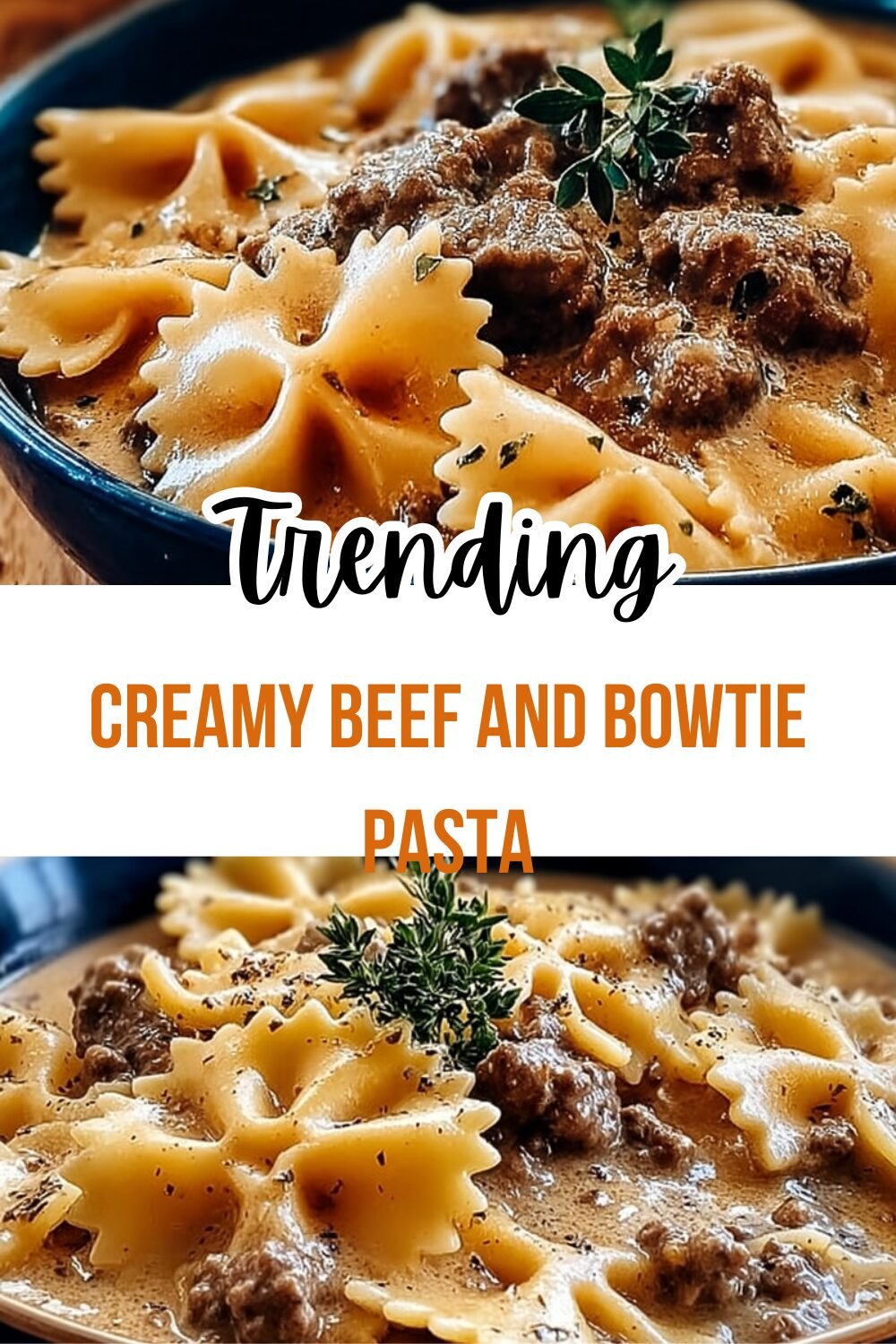 Creamy Beef And Bowtie Pasta
