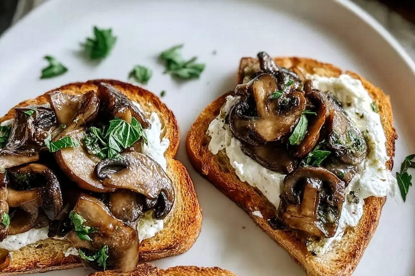Creamy Mushroom Toast