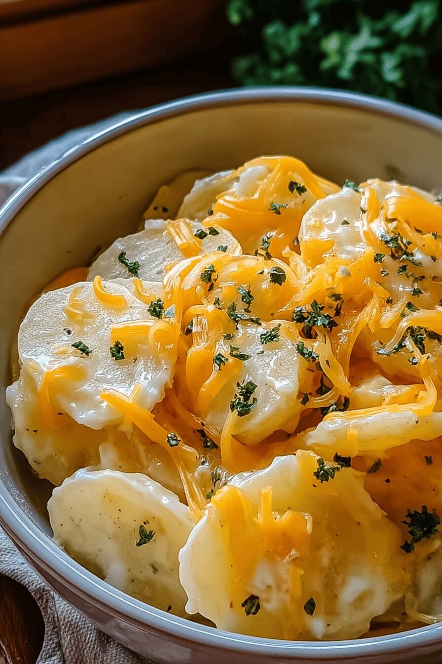 Crockpot Cheesy Potatoes Recipe With Creamy And Flavorful Ingredients 6 Crockpot Cheesy Potatoes