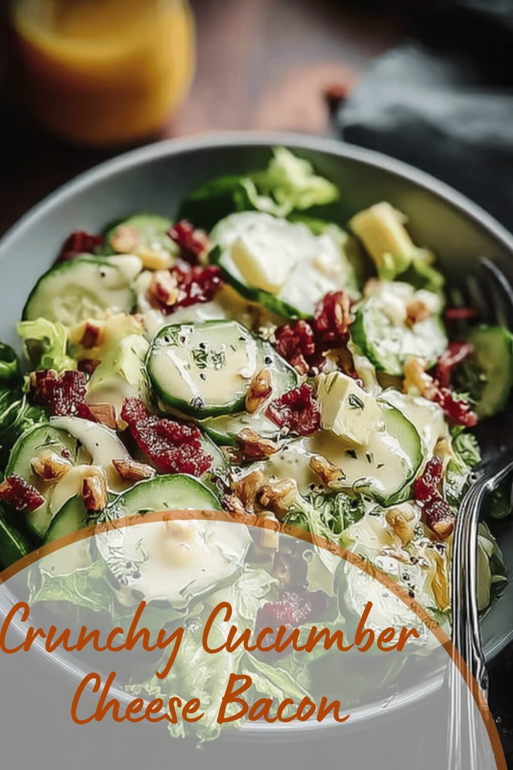 Crunchy Cucumber Cheese Bacon