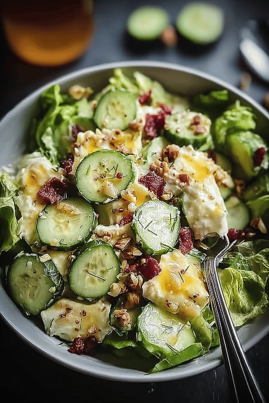 Crunchy Cucumber Cheese Bacon